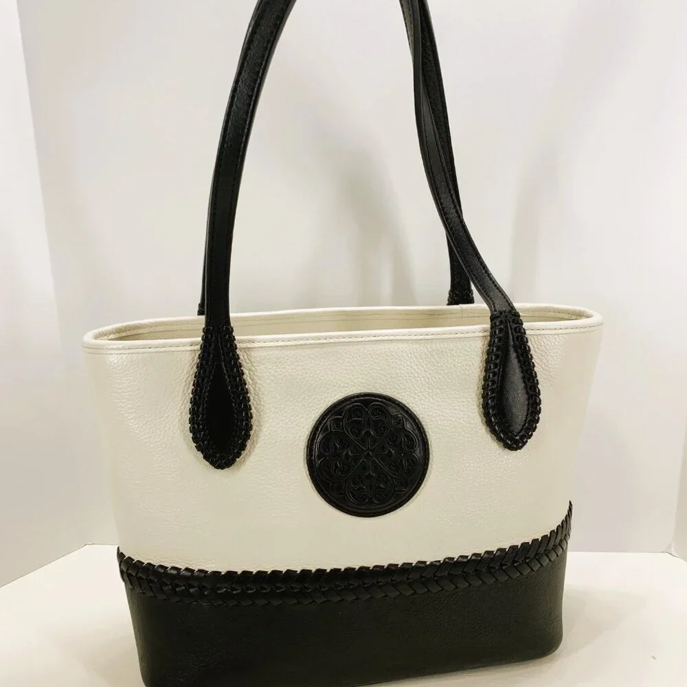 New Brighton Purse - H35853 Julia BLK/WHT Ferrara - Picture 2 of 7
